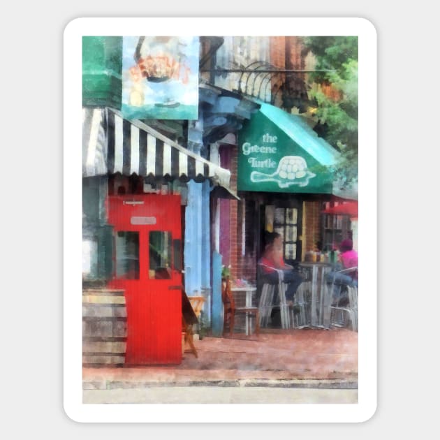 Baltimore MD - Cafe Fells Point Sticker by SusanSavad